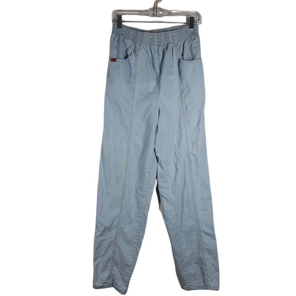 PS Gitano Vintage‎ High Waist Tapered Jeans elastic waistband Womens Size 12